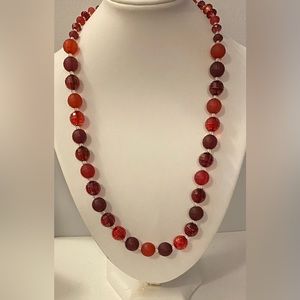 NEW Christmas/anytime two colour red necklace. CLEARANCE